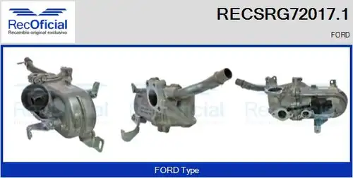 Охладител, ЕГР система RECOFICIAL RECSRG72017.1