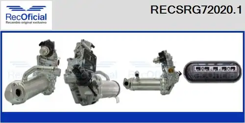 Охладител, ЕГР система RECOFICIAL RECSRG72020.1