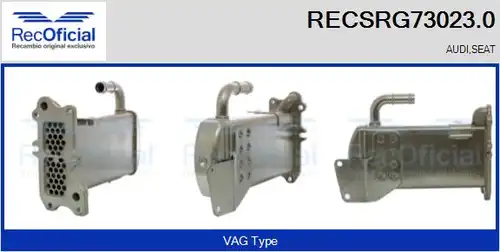 Охладител, ЕГР система RECOFICIAL RECSRG73023.0