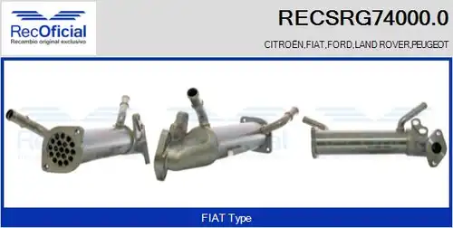 Охладител, ЕГР система RECOFICIAL RECSRG74000.0