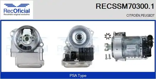 електромотор, кормилна рейка RECOFICIAL RECSSM70300.1