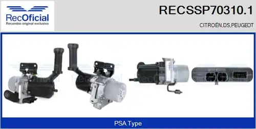 хидравлична помпа, кормилно управление RECOFICIAL RECSSP70310.1