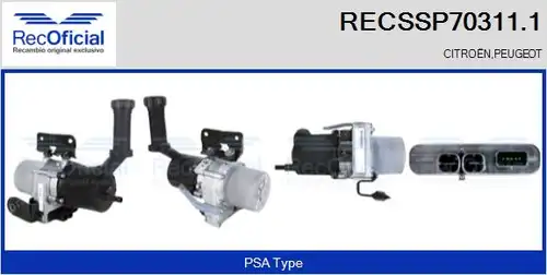 хидравлична помпа, кормилно управление RECOFICIAL RECSSP70311.1