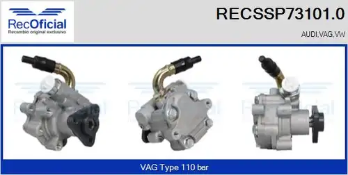 хидравлична помпа, кормилно управление RECOFICIAL RECSSP73101.0