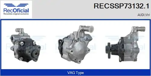 хидравлична помпа, кормилно управление RECOFICIAL RECSSP73132.1