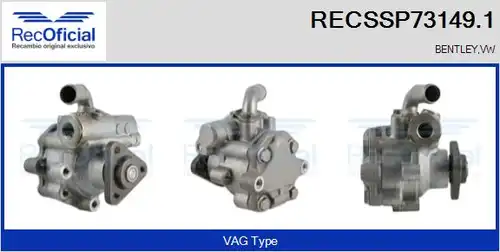 хидравлична помпа, кормилно управление RECOFICIAL RECSSP73149.1