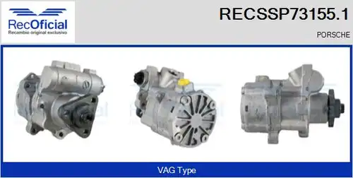 хидравлична помпа, кормилно управление RECOFICIAL RECSSP73155.1