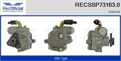 хидравлична помпа, кормилно управление RECOFICIAL RECSSP73163.0