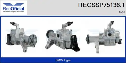хидравлична помпа, кормилно управление RECOFICIAL RECSSP75136.1