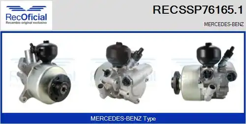 хидравлична помпа, кормилно управление RECOFICIAL RECSSP76165.1