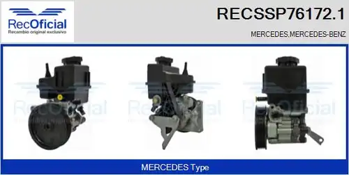 хидравлична помпа, кормилно управление RECOFICIAL RECSSP76172.1