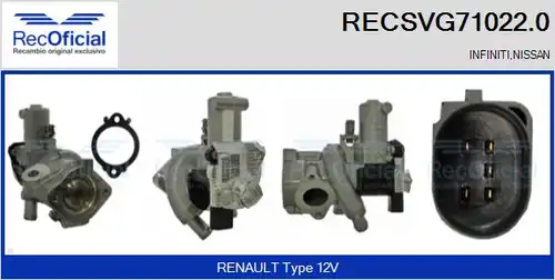 AGR-Клапан RECOFICIAL RECSVG71022.0