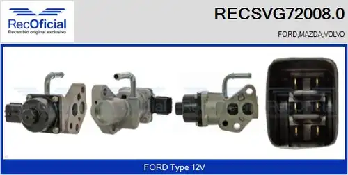 AGR-Клапан RECOFICIAL RECSVG72008.0