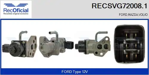 AGR-Клапан RECOFICIAL RECSVG72008.1