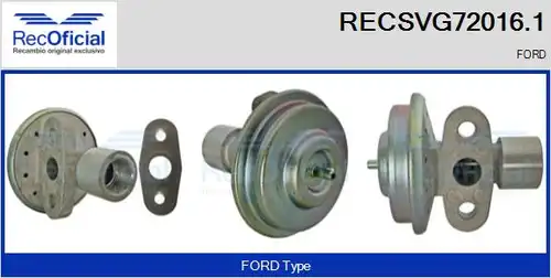 AGR-Клапан RECOFICIAL RECSVG72016.1