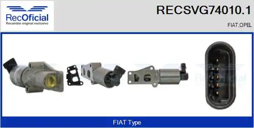 AGR-Клапан RECOFICIAL RECSVG74010.1