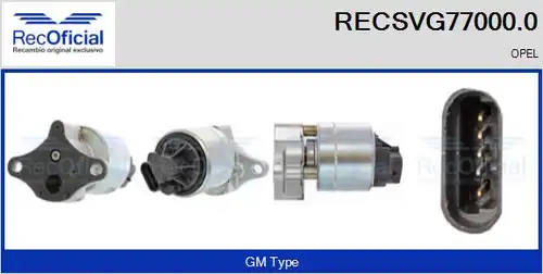 AGR-Клапан RECOFICIAL RECSVG77000.0