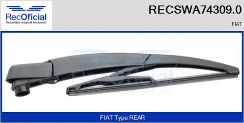 рамо на чистачка, почистване на стъклата RECOFICIAL RECSWA74309.0