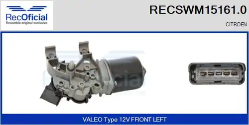 двигател на чистачките RECOFICIAL RECSWM15161.0