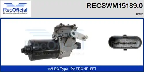 двигател на чистачките RECOFICIAL RECSWM15189.0