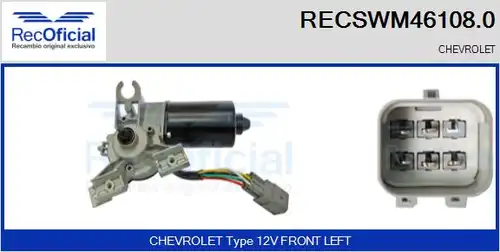 двигател на чистачките RECOFICIAL RECSWM46108.0