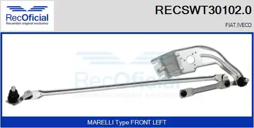 лостов механизъм на чистачките RECOFICIAL RECSWT30102.0