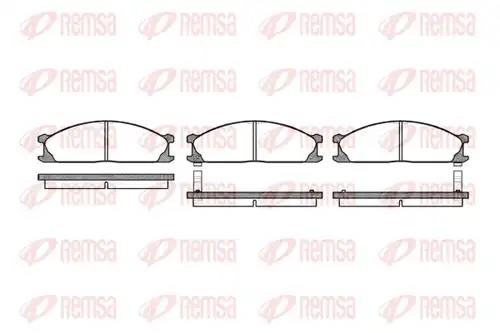 накладки REMSA 0236.02