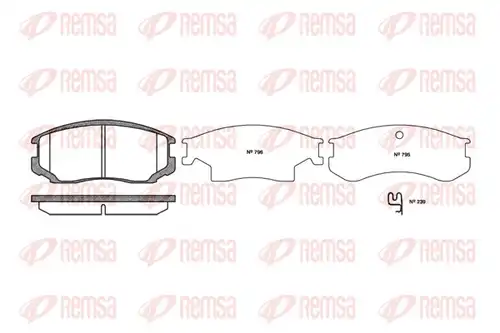 накладки REMSA 0357.22