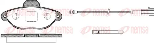 накладки REMSA 0414.21