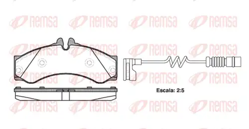 накладки REMSA 0614.12