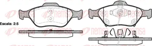 накладки REMSA 0766.12