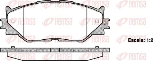 накладки REMSA 1201.00