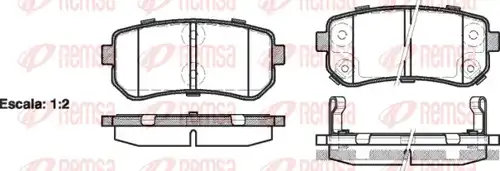 накладки REMSA 1209.02