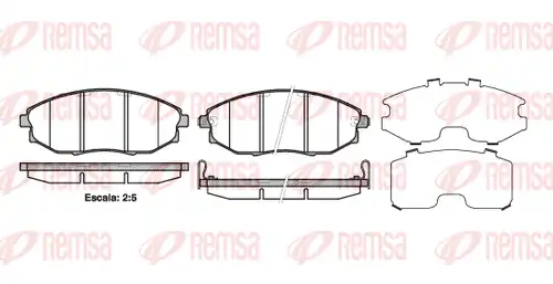накладки REMSA 1223.02