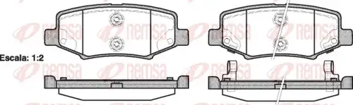 накладки REMSA 1264.02