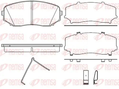 накладки REMSA 1267.02