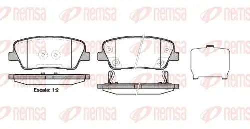 накладки REMSA 1274.02