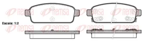 накладки REMSA 1432.02