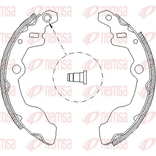 спирачна челюст REMSA 4050.00
