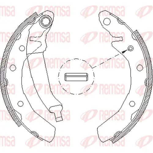 спирачна челюст REMSA 4086.01