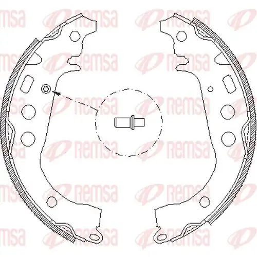 спирачна челюст REMSA 4101.00