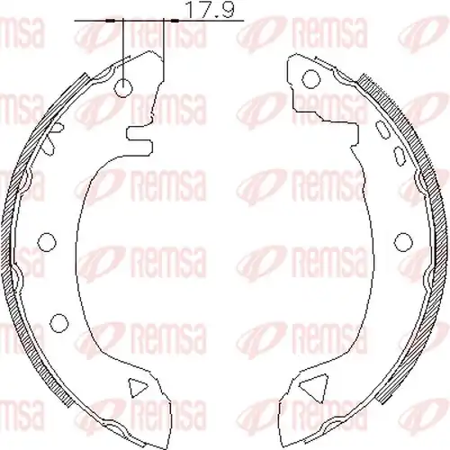 спирачна челюст REMSA 4182.01