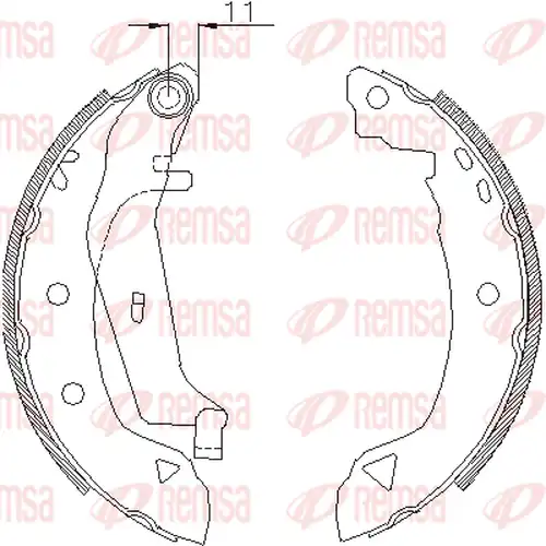 спирачна челюст REMSA 4182.02