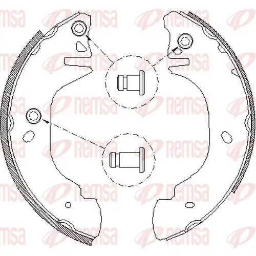 спирачна челюст REMSA 4305.00