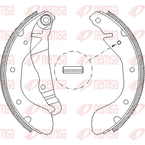 спирачна челюст REMSA 4307.00