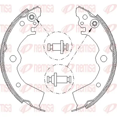 спирачна челюст REMSA 4393.00