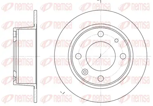 спирачен диск REMSA 6021.00