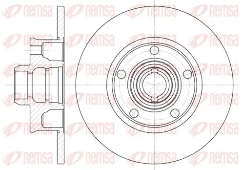 спирачен диск REMSA 6025.00