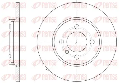 спирачен диск REMSA 6058.00