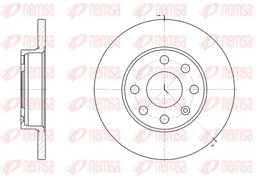 спирачен диск REMSA 6059.00